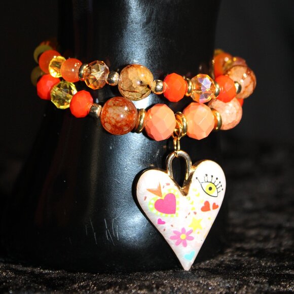 Handmade Bracelet Set - Size 6 1/2 - Picture 1 of 3